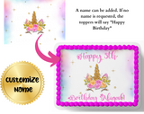 UNICORN CAKE TOPPER