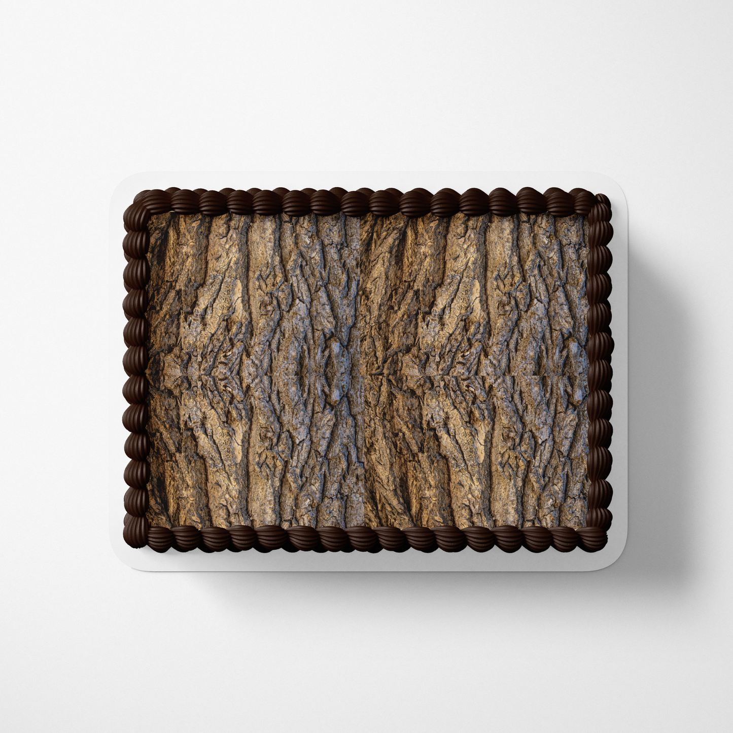 Wood Print Cake Topper, Wood Cake Wrap