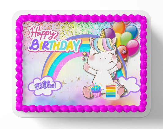 UNICORN CAKE TOPPER, UNICORN BIRTHDAY CAKE TOPPER, UNICORN DECORATIONS