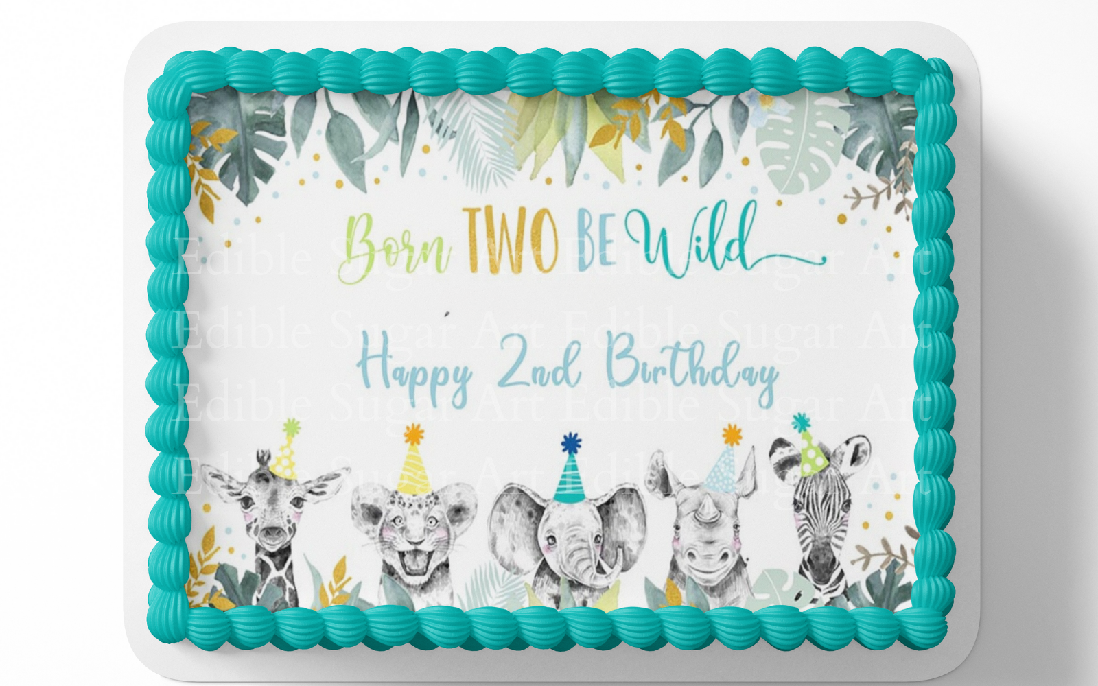 TWO WILD BIRTHDAY CAKE TOPPER