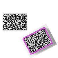 Cow Print Cake Wrap Cow Print Cake Topper