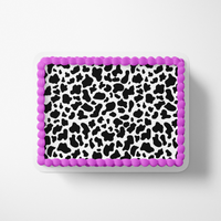 Cow Print Cake Wrap Cow Print Cake Topper