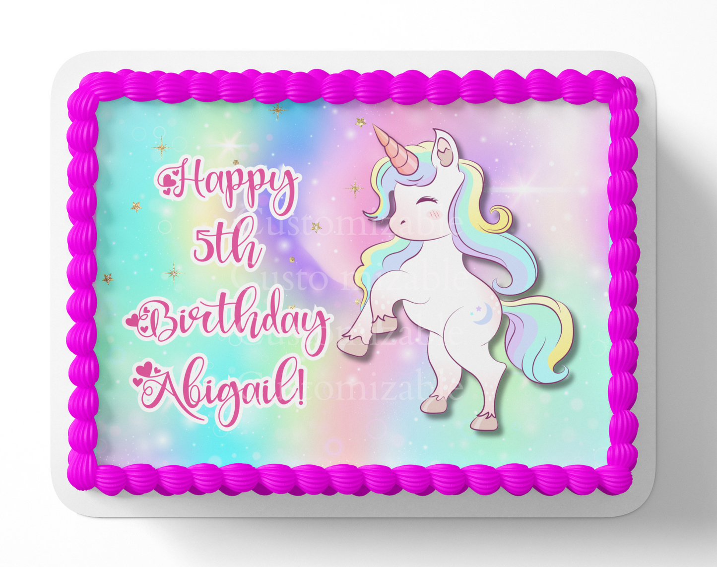 UNICORN CAKE TOPPER