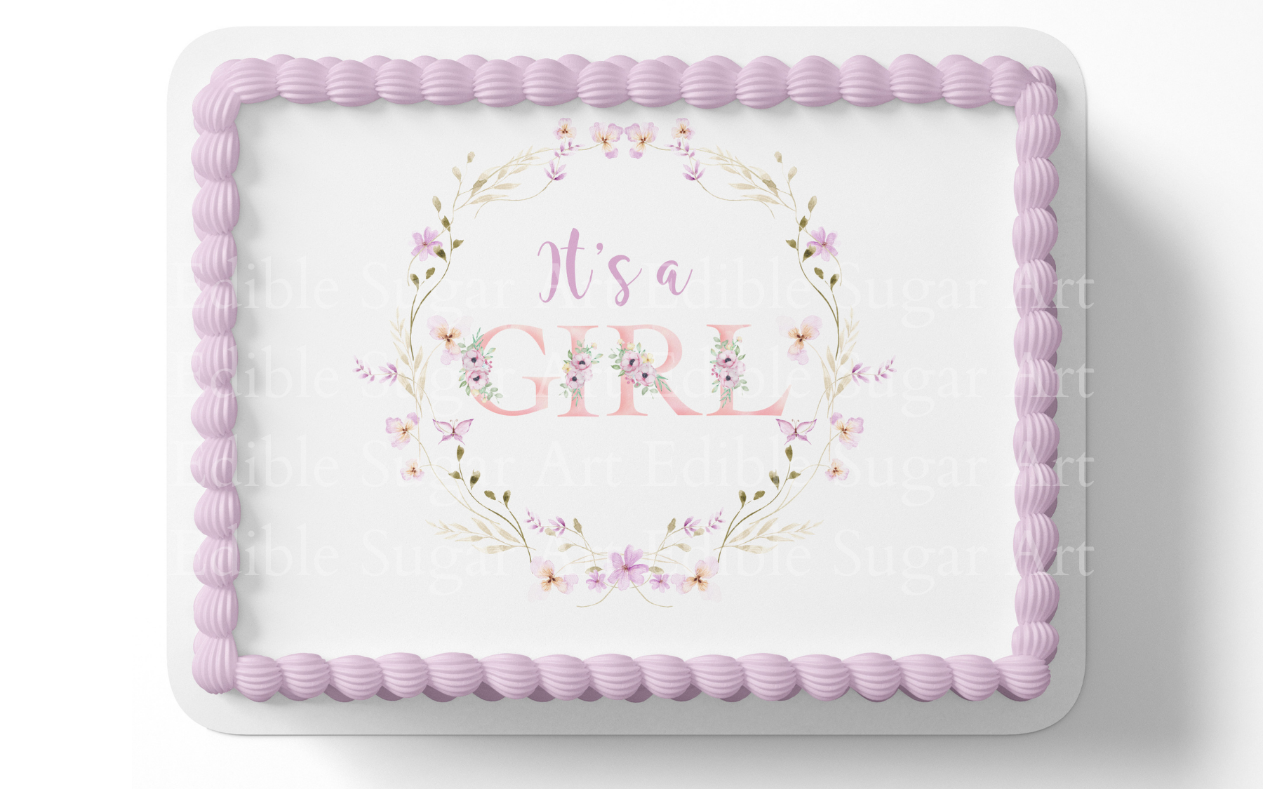 IT'S A GIRL CAKE TOPPER