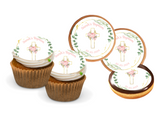 BAPTISM CUPCAKE TOPPERS