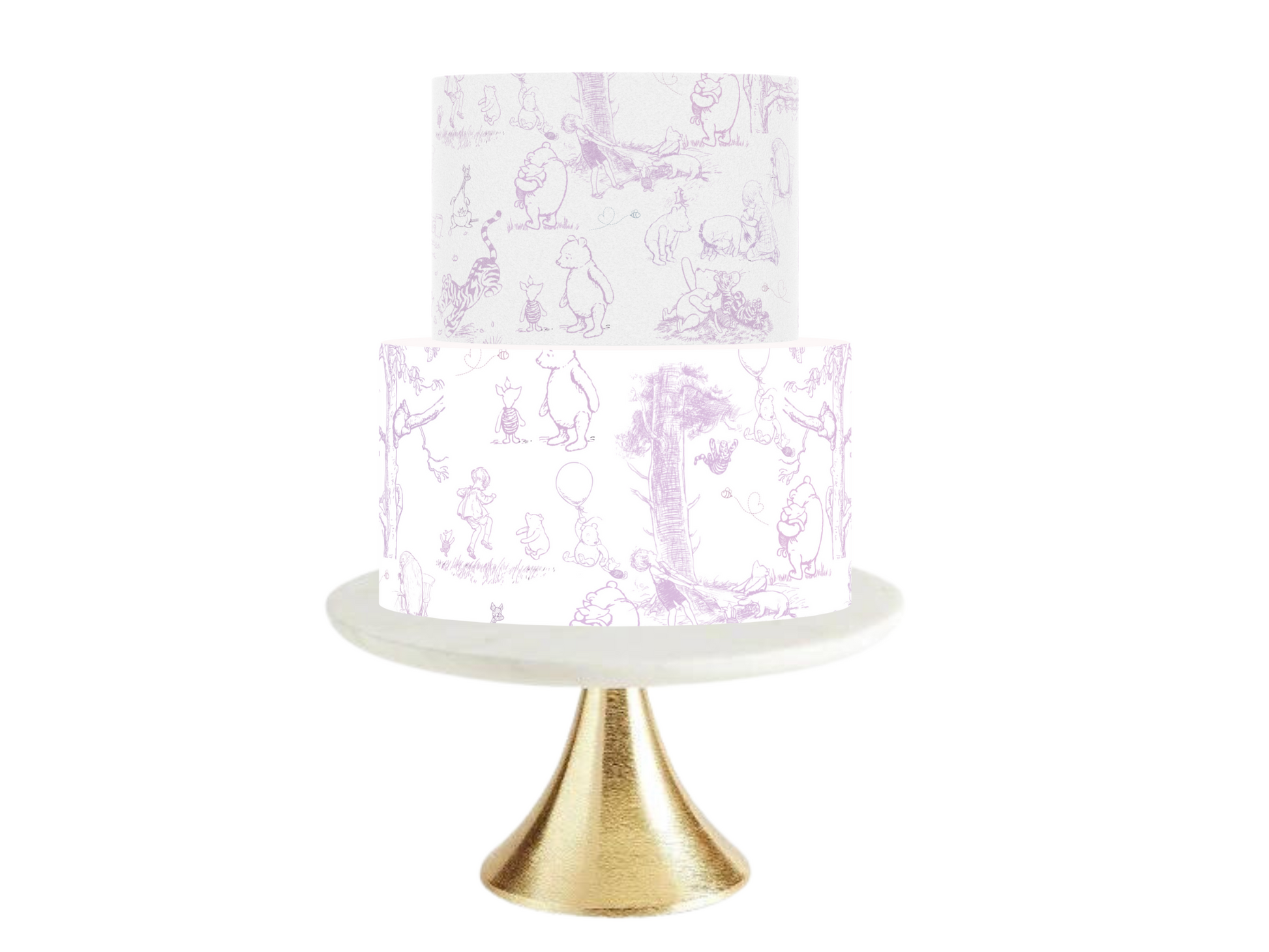 Pooh Bear Baby Shower Cake Topper