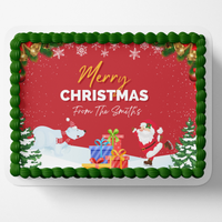CHRISTMAS CAKE TOPPER Personalizable christmas cake topper custom christmas cake topper