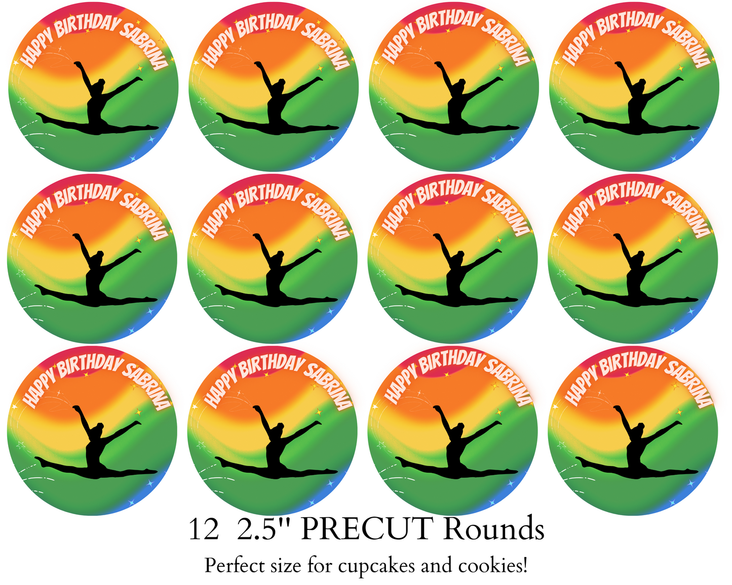 GYMNASTIC CAKE TOPPER, GYMNASTIC PARTY, GYMNASTIC CAKE