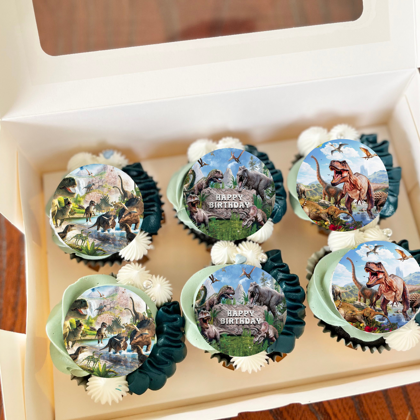 Jurassic Park Cupcake Toppers Dinosaur Party
