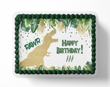 Dinosaur Birthday Cake Topper Edible Image   