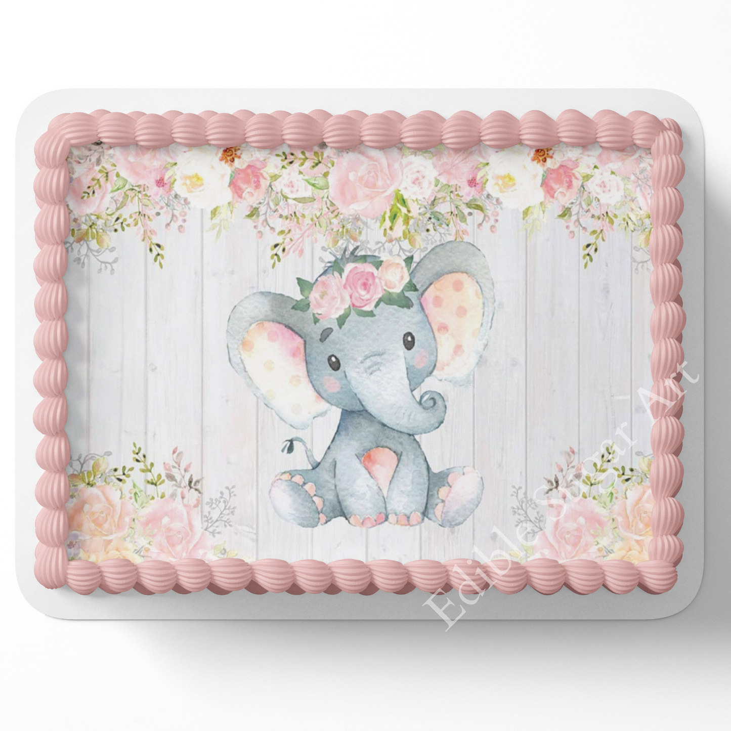 A Sweet Little Peanut Is On The Way Elephant Baby Shower, Elphant Cake Topper, Cute Elephants, Baby Elephants, Edible image, Sheet cake decorations