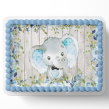 A Sweet Little Peanut Is On The Way Elephant Baby Shower, Elphant Cake Topper, Cute Elephants, Baby Elephants, Edible image, Sheet cake decorations
