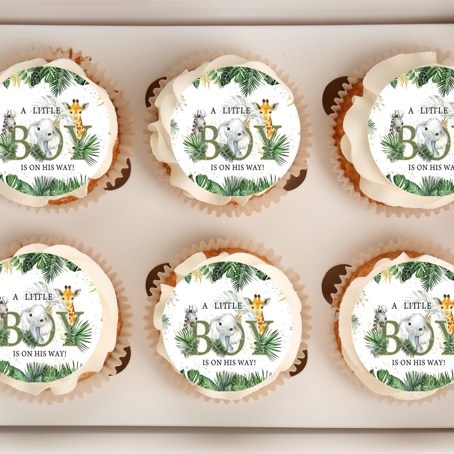 safari cupcake topper