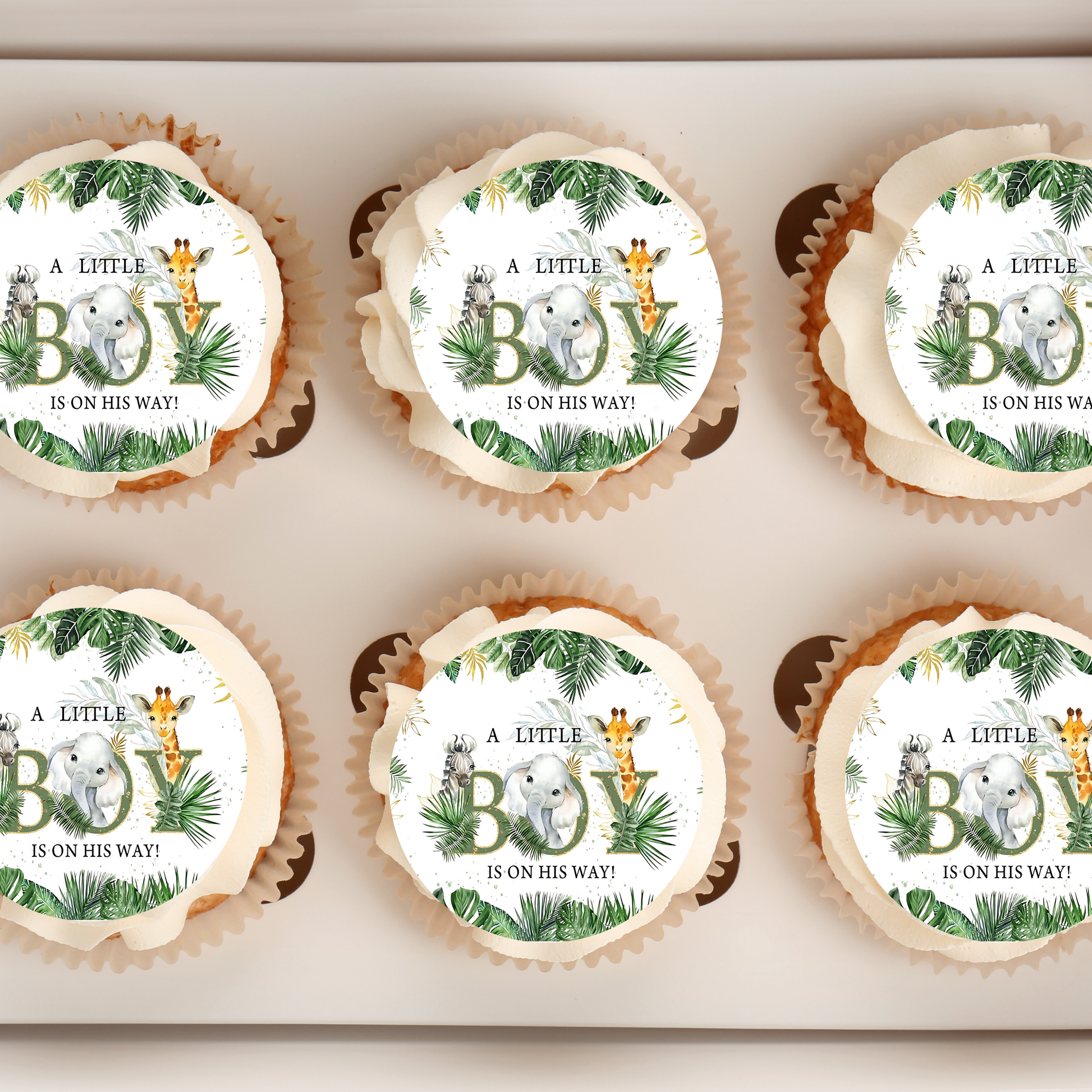 safari cupcake topper