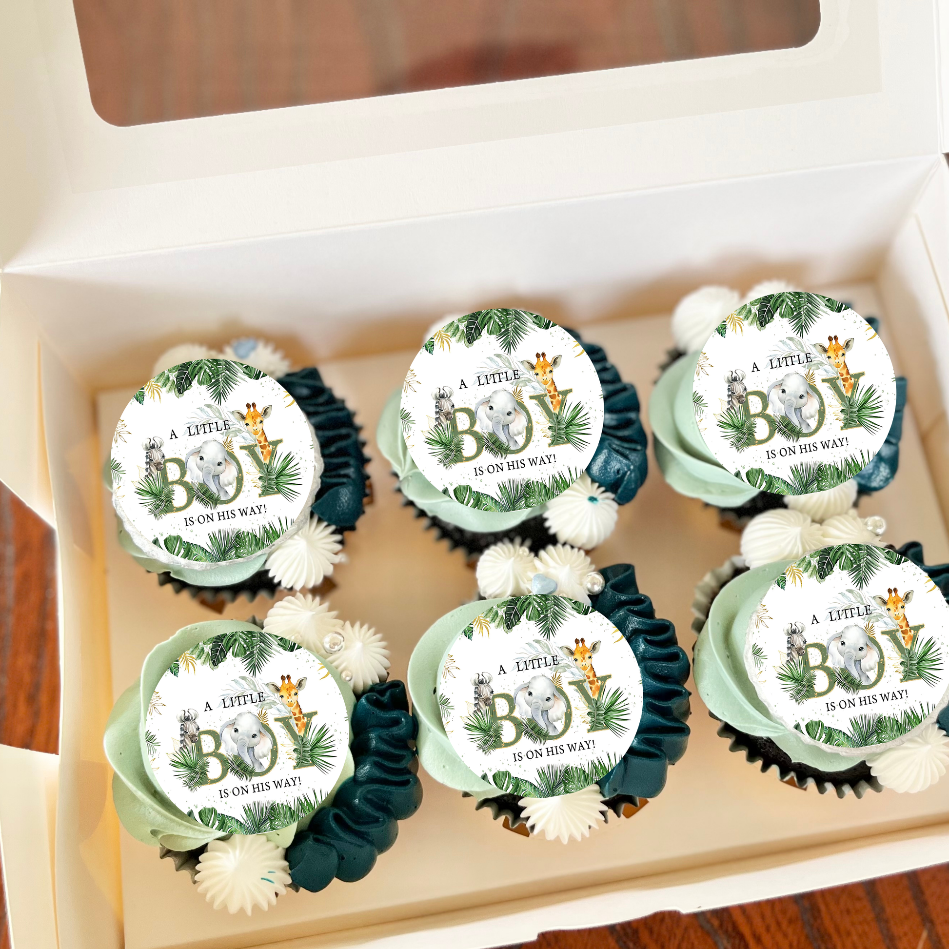 safari cupcake topper