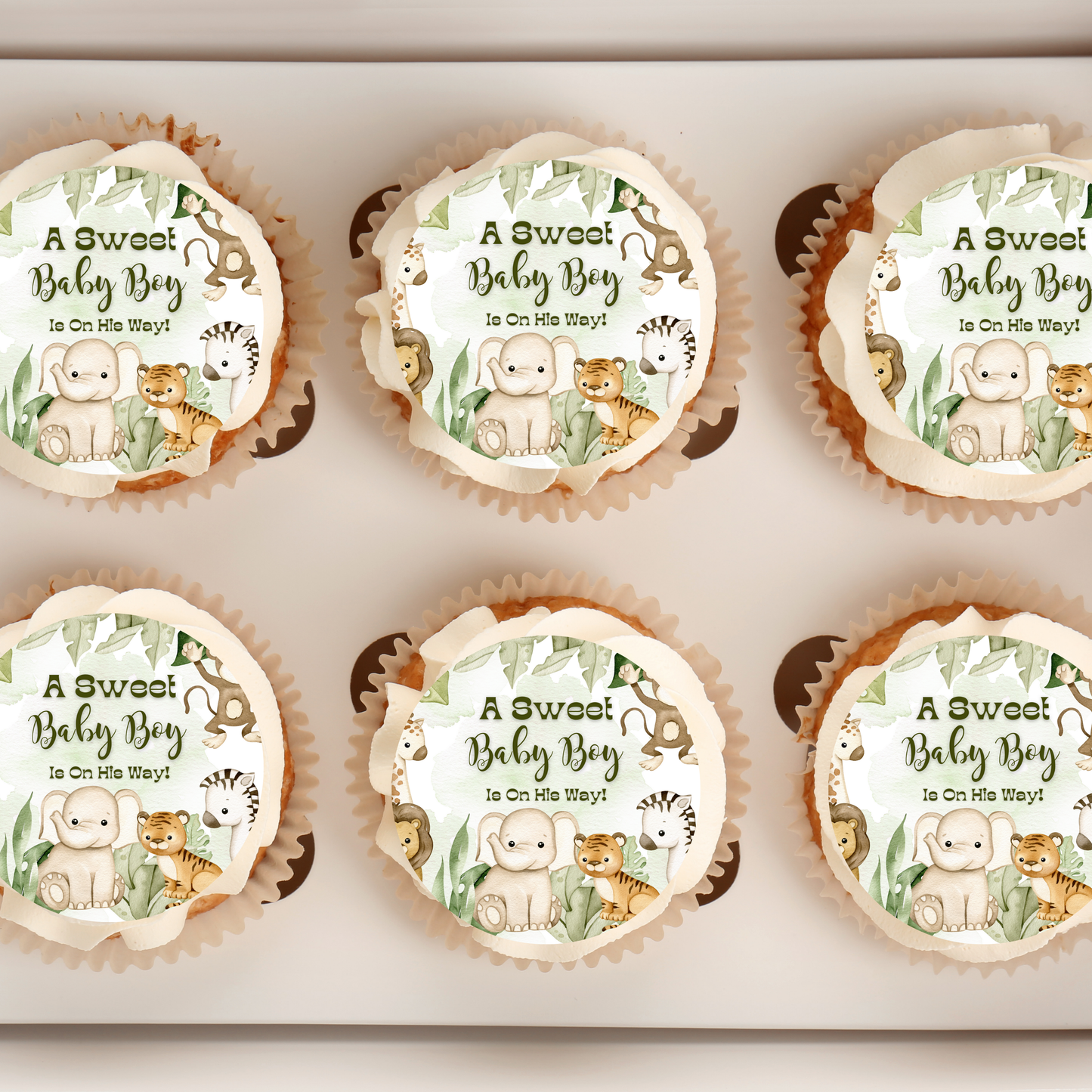 safari cupcake toppers