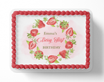 Berry First Birthday Cake Topper Strawberry Birthday cake Topper