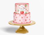Berry First Birthday Sweet One Strawberry Cake Wrap