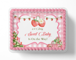 Berry Sweet Cake Topper Strawberry Cake Topper, Berry Sweet Baby Shower