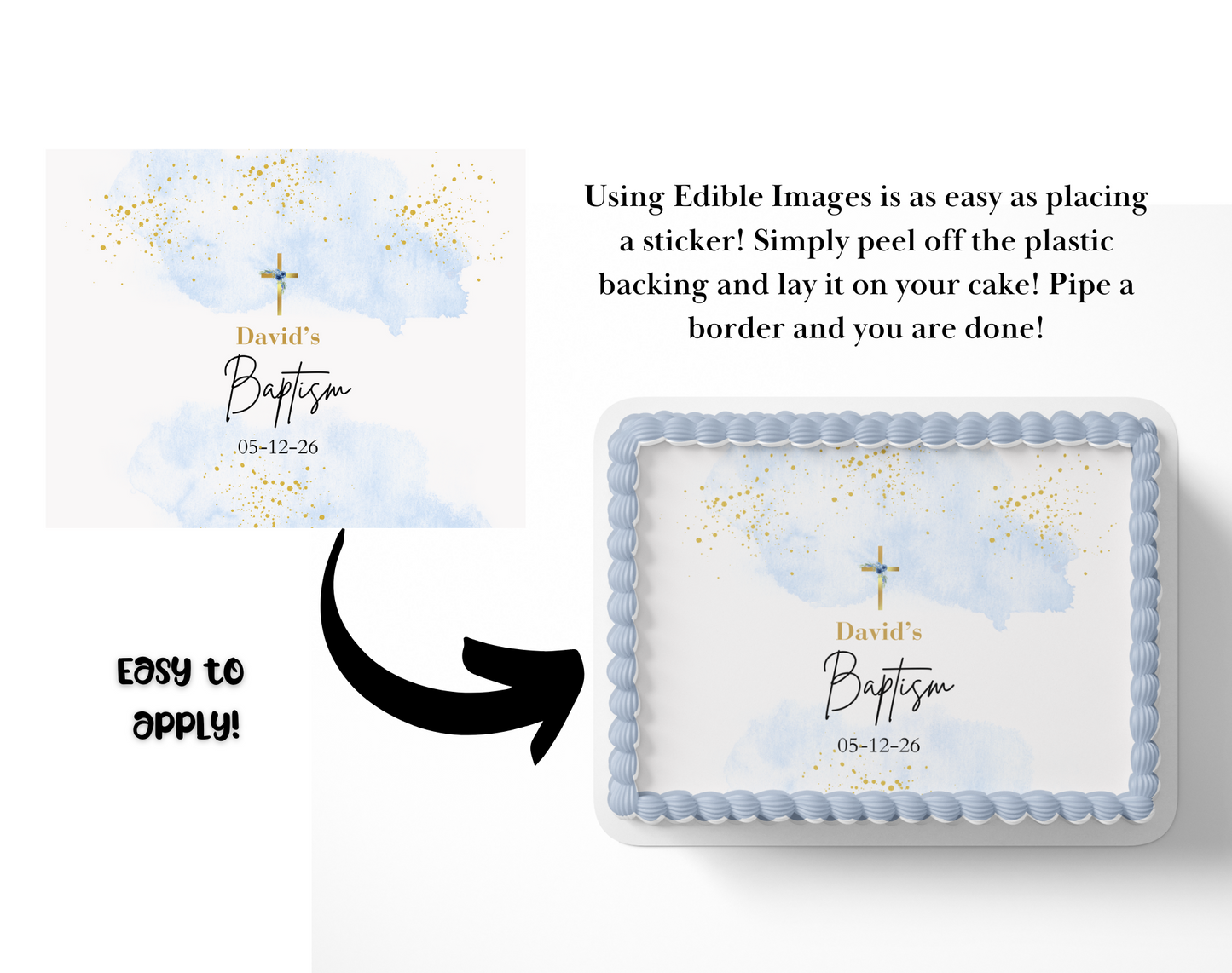 Baptism Cake Toppers Edible Baptism Cake Topper Christening Cake Topper