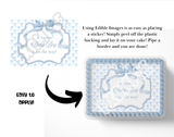 Blue Bow A sweet baby Bow is on the way cake topper