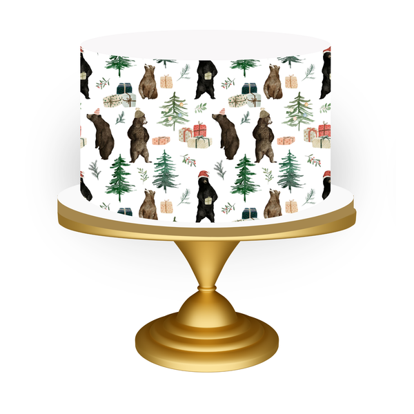Christmas Bear cake wrap 