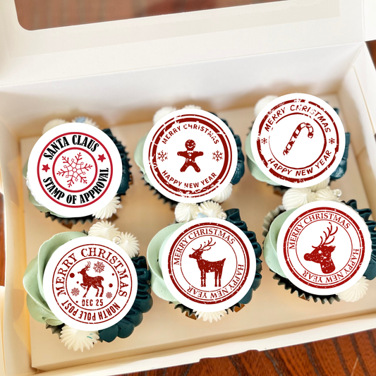 Christmas Cupcake toppers
