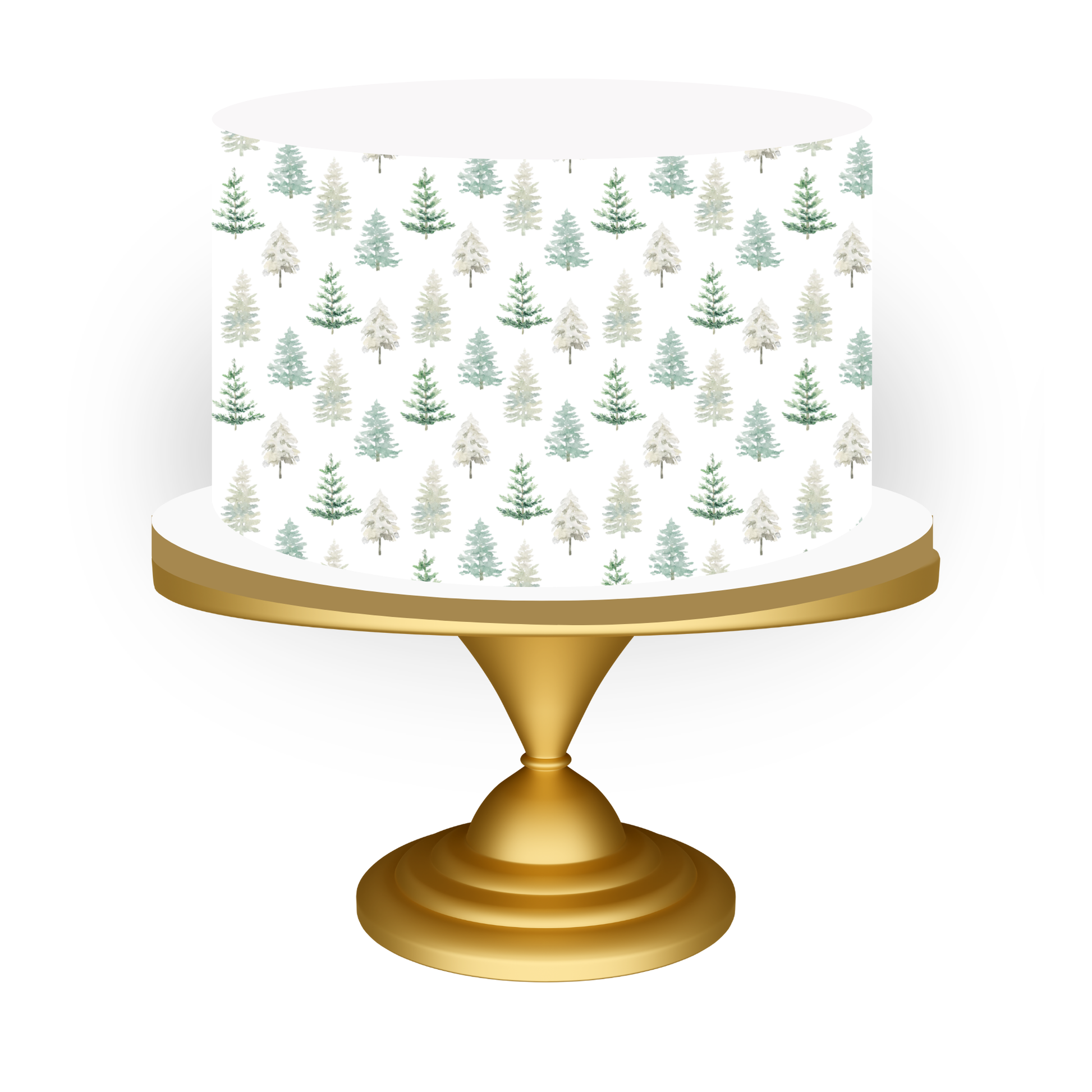Christmas tree Cake Wrap Topper