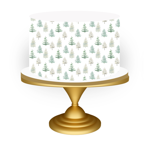 Christmas tree Cake Wrap Topper