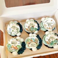 Dinosaur Baby Shower Cupcake Toppers