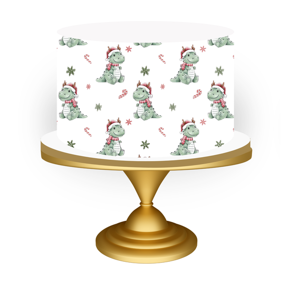 Christmas Dinosaur cake