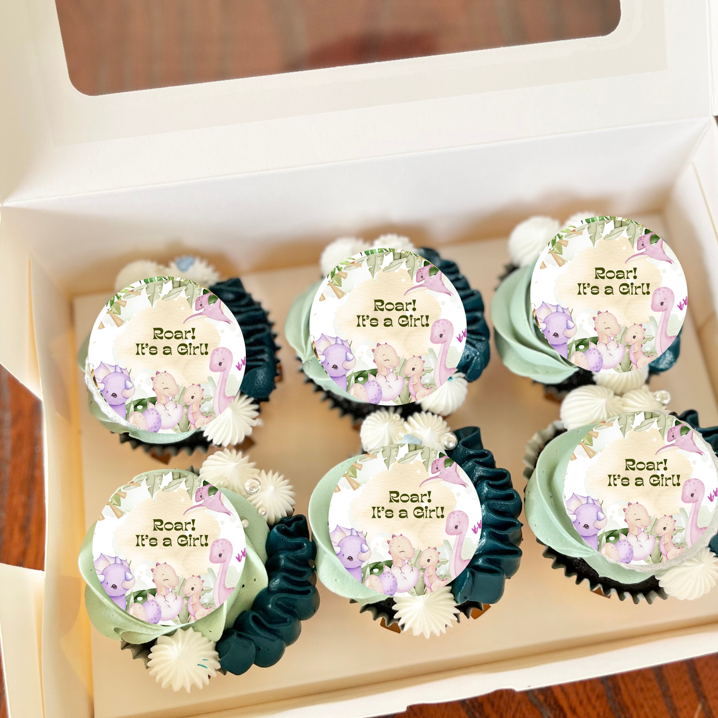 Baby Dinosaur Cupcake Toppers