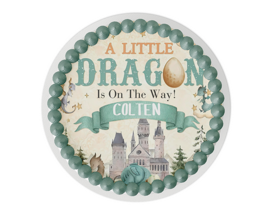 Dragon Baby Shower Cake Toppers