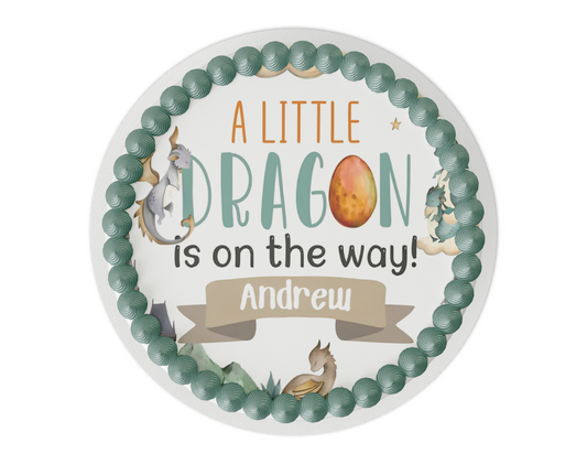 Dragon Baby Shower Cake Toppers