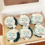 Dragon Baby Shower Cupcake Toppers