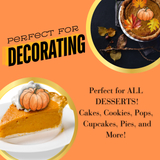 Edible Pumpkin cupcake topper, pumpkins pumpkin cake topper, pumpkin decor for desserts