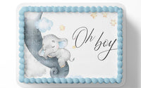 Elephant Baby Shower&nbsp;Sheet Cake Topper Edible Image&nbsp;