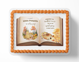 Fall baby SHower, pooh bear baby shower, pumpkin baby shower, pumkin cake topper, fall pooh bear, pumpkin pooh bear, sheet cake topepr
