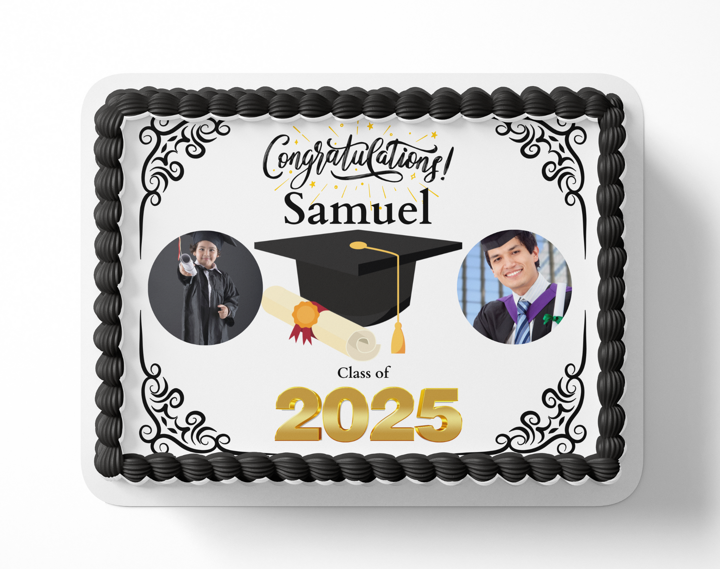 Graduation Cake Topper 2025, Graduation Party, Edible Image