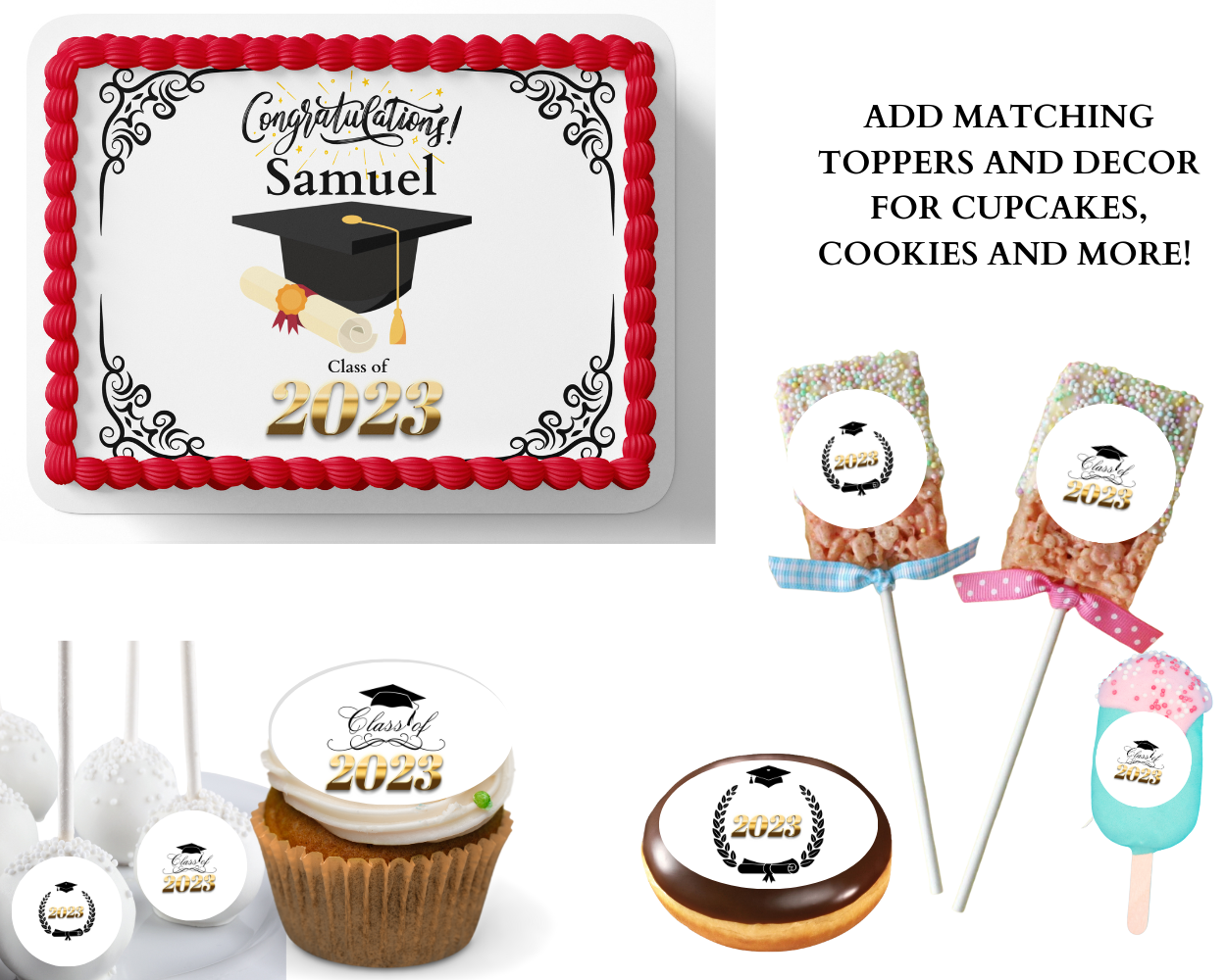 Graduation Cake Topper Graduation Party