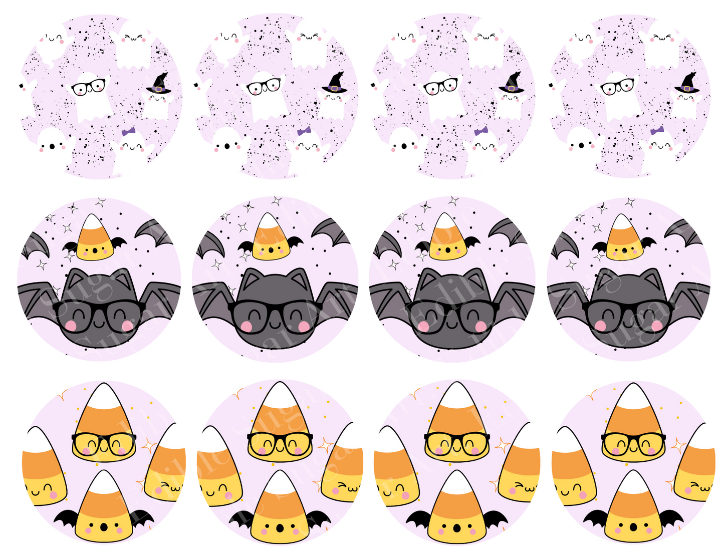 Halloween Cupcake Toppers, halloween Cake topper, halloween cake decorationos, halloween party, Bat, Black Cat, pumpkins, ghost