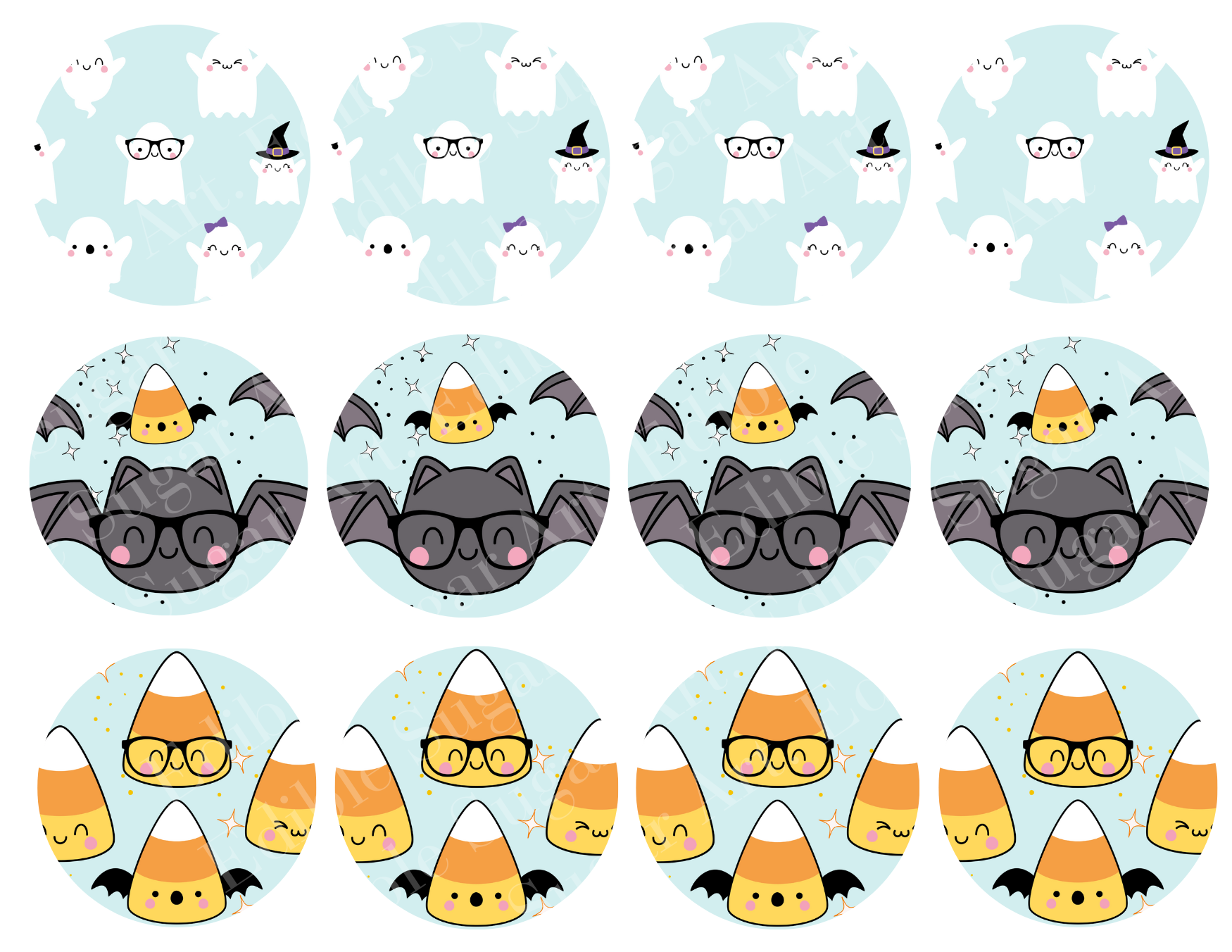 Halloween Cupcake Toppers, halloween Cake topper, halloween cake decorationos, halloween party, Bat, Black Cat, pumpkins, ghost