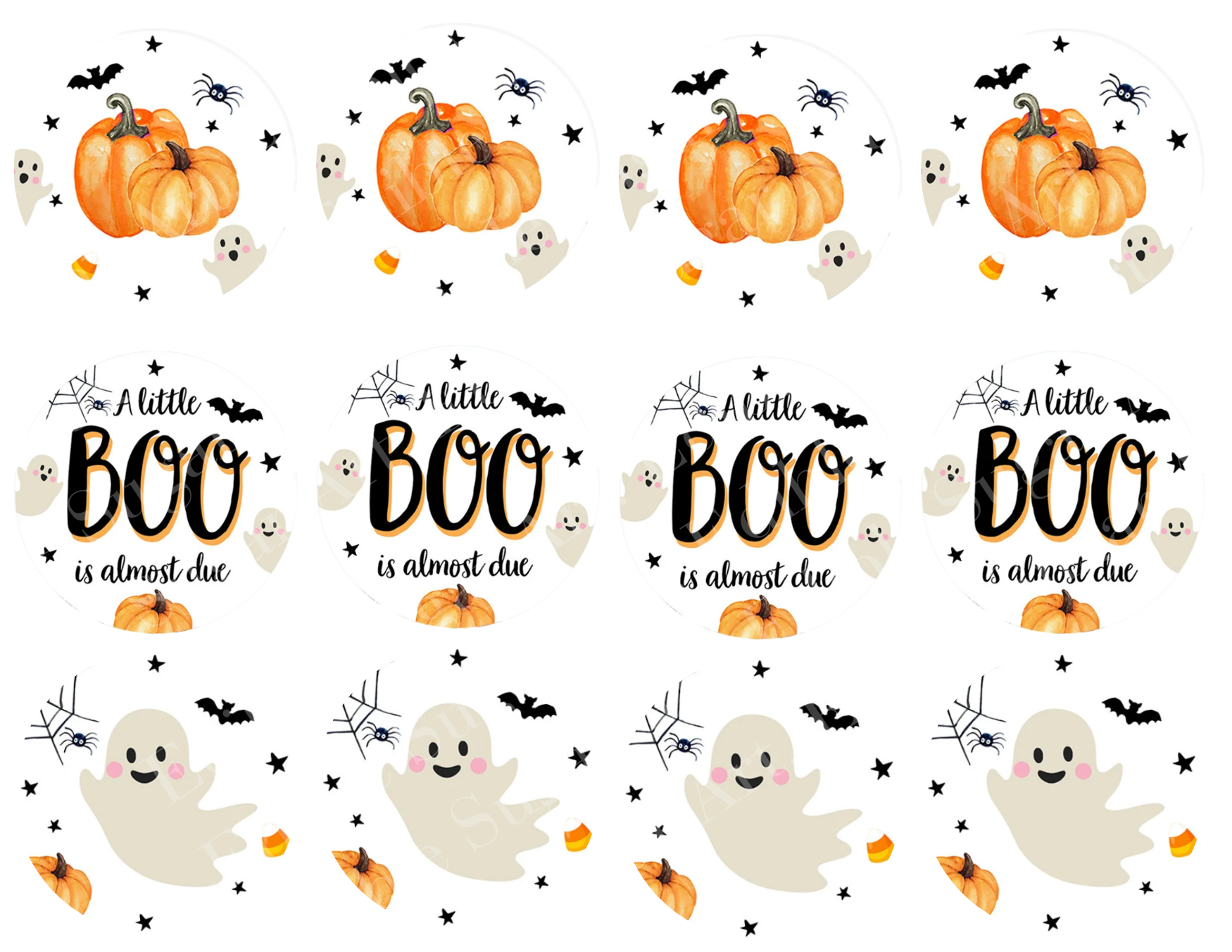 Halloween Cupcake Toppers, halloween Cake topper, halloween cake decorationos, halloween party, Bat, Black Cat, pumpkins, ghost