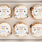 Kindergarten Graduation Diploma Cupcake Toppers