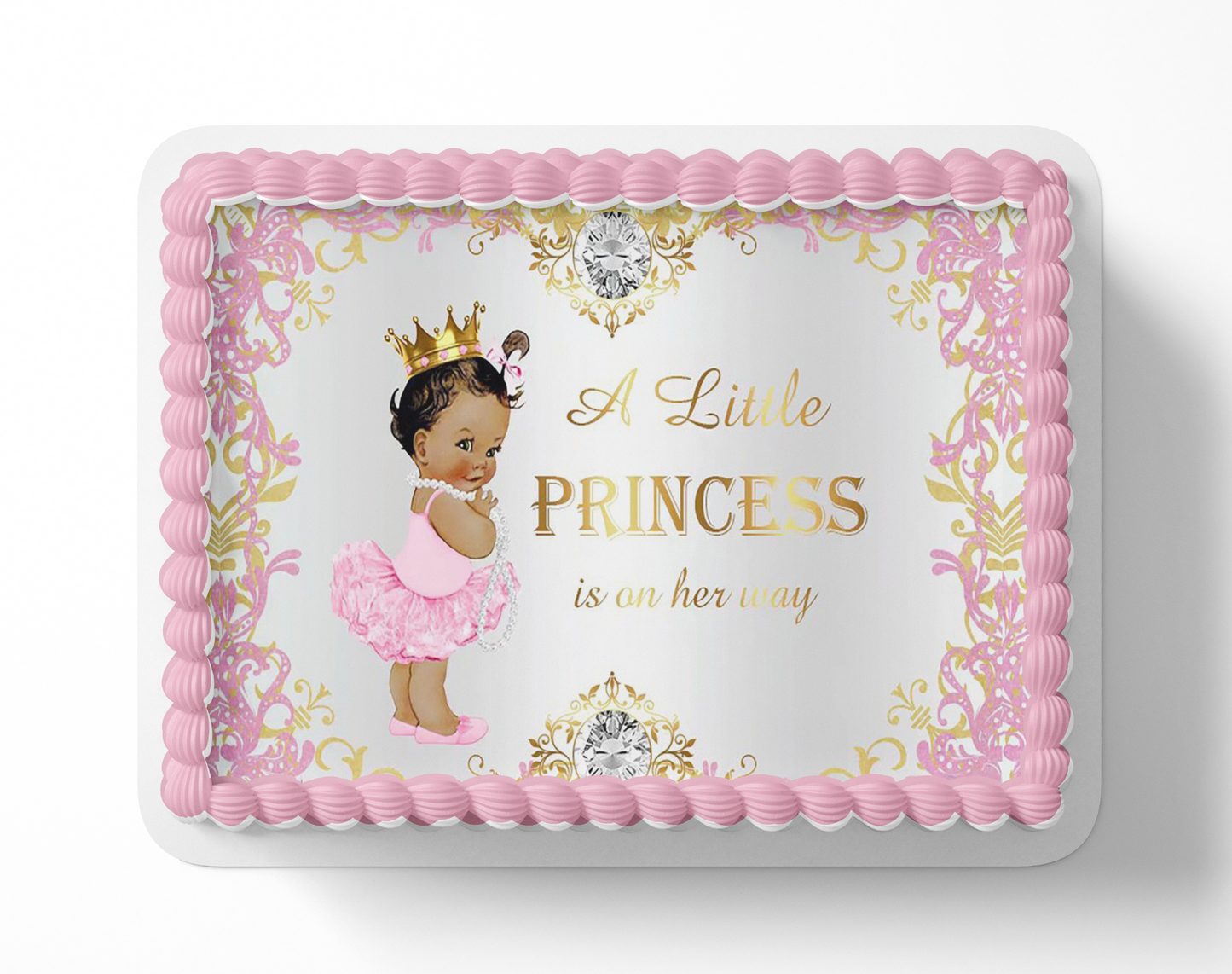 Princess Baby Shower Cake Topper