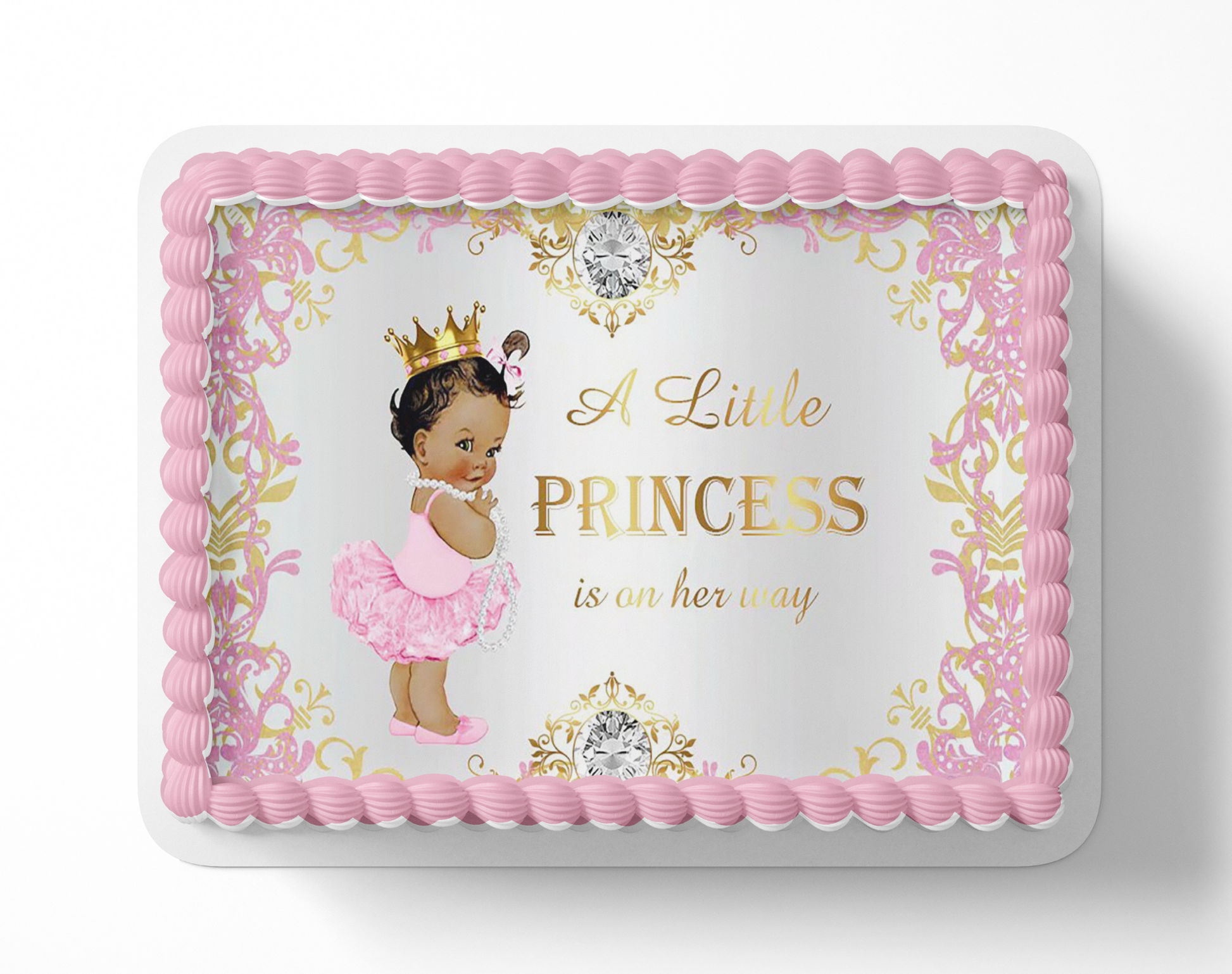 Princess Baby Shower Cake Topper