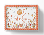 Oh Baby Cake Topper, Fall baby Shower, Pumpkin Baby Shower