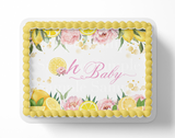 Oh Baby Lemon Baby Shower Cake Topper