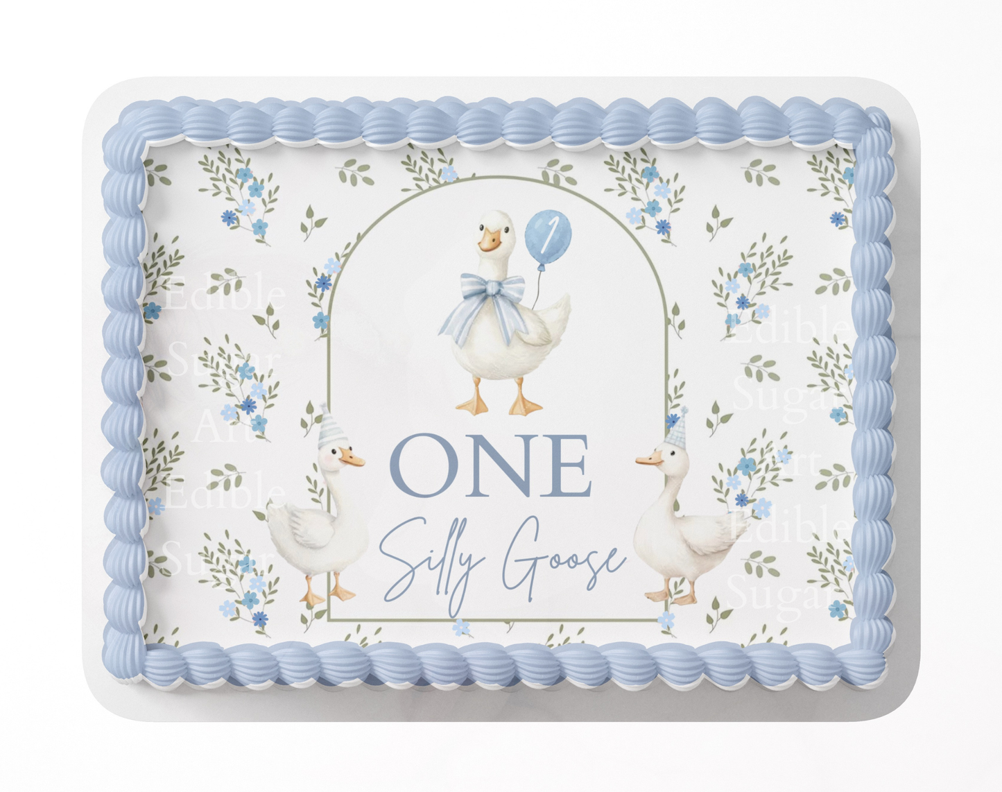One Silly Goose Birthday Cake Topper