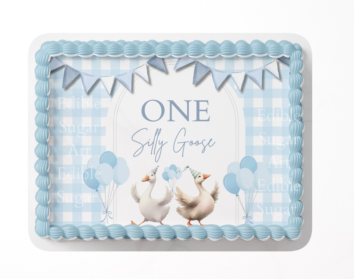 One Silly Goose Birthday Cake Topper